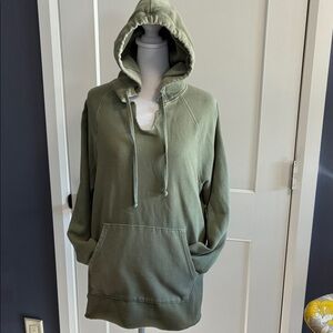Aerie Sage Green hooded pullover - size small
